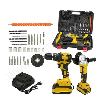 Kit combinado inalámbrico de 2 herramientas para amoladora y secadora