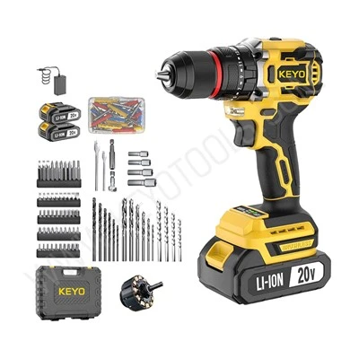 Kit de herramientas de taladro inalámbrico de reparación doméstica sin escobillas de 20 V
